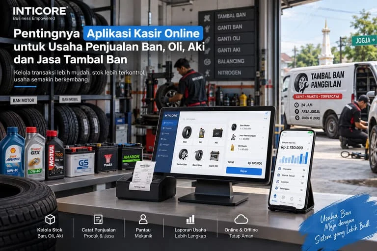 aplikasi kasir untuk usaha tambal ban dan penjualan oli atau aki