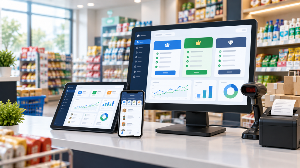 Harga paket aplikasi kasir SID Retail Online, Pro, dan Platinum untuk toko retail